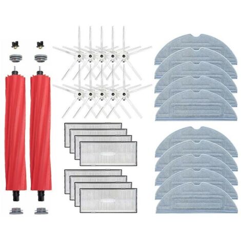 Green Mobility-Tampons en tissu de vadrouille de brosse latérale principale de filtre Hepa pour Roborock S7 T7s Plus