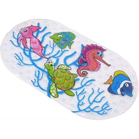 Green Mobility-Tapis de bain antiderapant bebe, Tapis de bain antiderapant, Tapis antidérapant baignoire, Matériau PVC, Doux et Confortable et Absorbant, pour Salle de Bain, Toilette (38 x 70cm, 1 Piè