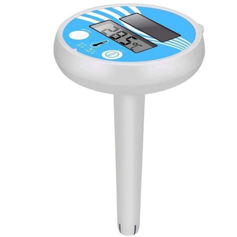 Green Mobility-Thermomètre numérique flottant pour piscine, étanche, écran LCD, sans fil, à énergie solaire, pour l'extérieur