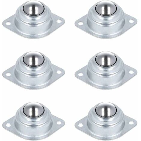 Green Mobility-Transfert à Billes Roulettes,6 Pièces Roulettes de Transfert Billes à Rouleaux Meubles Fer avec Boules pour Transmission Fauteuil Roulant Systèmes alimentation Machines de Traitement.
