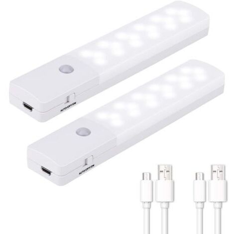 Green Mobility-Veilleuse sans fil avec détecteur de mouvement – 18 LED – Autonomie jusqu'à 14h – Installation facile – Lot de 2