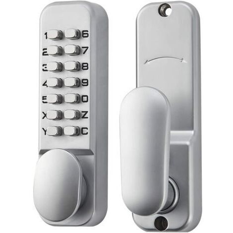 Green Mobility-Verrou de porte à code mécanique rétro – Alliage de zinc – Sécurité maximale sans clé – Installation facile pour garage/hôtel/bureau