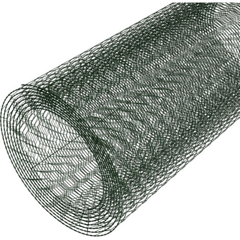 Green PVC Coated Wire Netting Chicken Rabbit Poultry Pet Pens Runs Cages Fencing