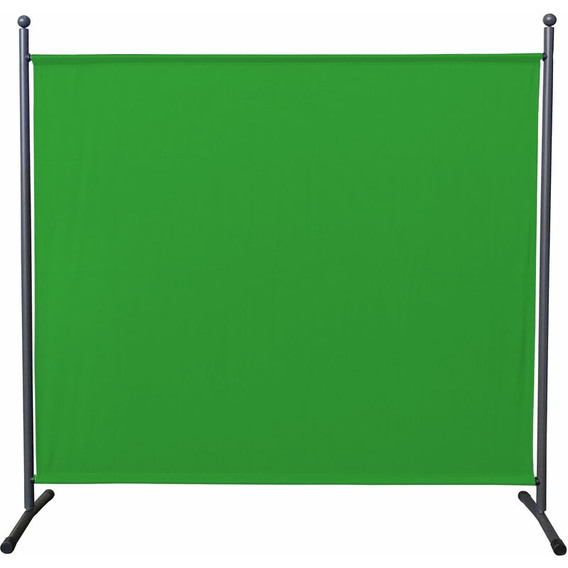 Green screen Stellwand 180 x 180 cm Stoff Raumteiler Trennwand Sichtschutz Grün