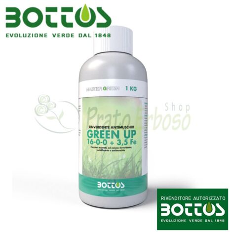Green Up 16-0-0 + 3.5 Fe - Concime liquido per prato da 1 Kg