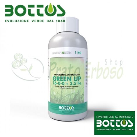 Green Up 16-0-0 + 3.5 Fe - Fertilizante líquido para césped de 1 Kg