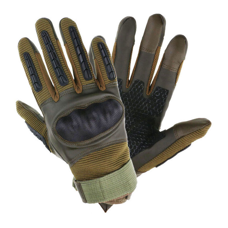 (green)Army Special Ops Full Assault Finger Gloves/Lightweight Assault Gloves Tactical Full Finger Military Combat Gloves
