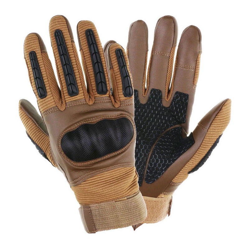 (brown)Army Special Ops Full Assault Finger Gloves/Lightweight Assault Gloves Tactical Full Finger Military Combat Gloves