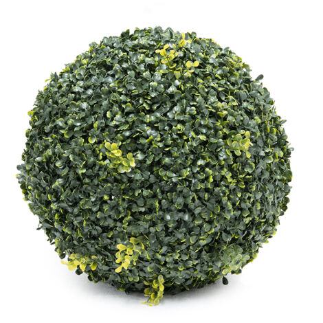 Greenball Sfera Di Bosso Decorativa Siepe Finta Artificiale Con Foglie 2 Misure Ø28/38 Cm Realistica UV Resistente Palla Foglie Verde Giardino Per Ambienti Esterni Interni  38