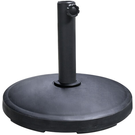 Greenbay 12kg Cement Concrete Round Parasol Base Umbrella Stand Weights Black