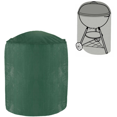 main image of "Greenbay Barbecue Cover, Dust-proof Anti-UV Polyethylene Outdoor BBQ Shelves Grill Cover (Diameter:58cm Height:77cm)"