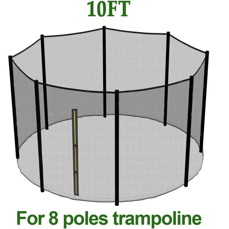 Green Bay - Greenbay Replacement Trampoline Safety Net Enclosure Surround Netting, 10FT - 8 Pole