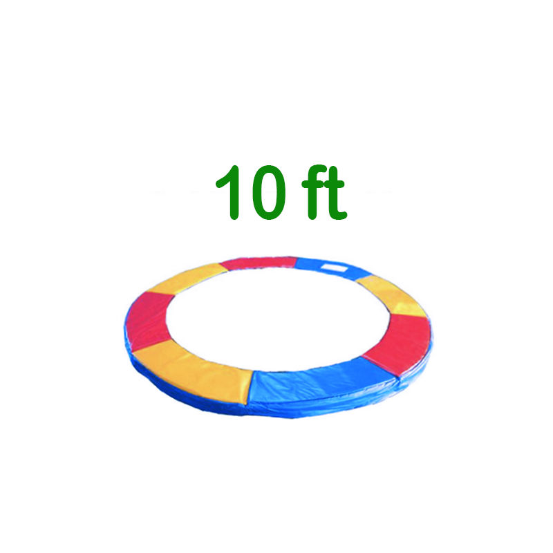 Green Bay - Greenbay Replacement Trampoline Surround Pad Foam Safety Guard Spring Cover Padding Pads Tri-Colour 10FT