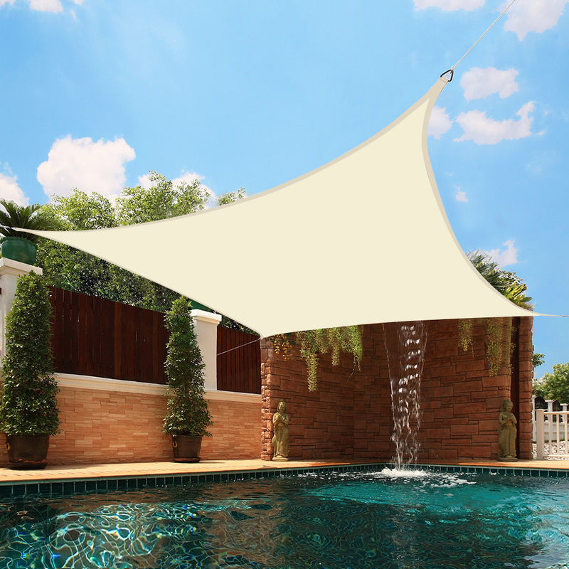 Green Bay - Greenbay Sun Shade Sail Garden Patio Party Sunscreen Awning Canopy 98% uv Block Square Cream 3x3m