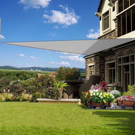 Greenbay Sun Shade Sail Garden Patio Party Sunscreen Awning Canopy 98% UV Block Triangle