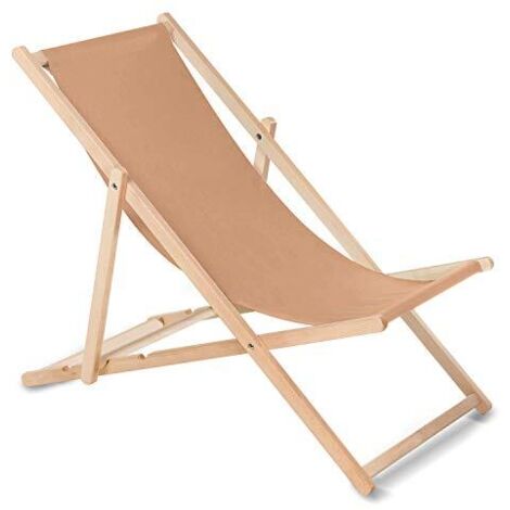 GreenBlue K05 - Sedia a sdraio sedia a sdraio pieghevole, Marrone, 118 x 59 x 8 cm