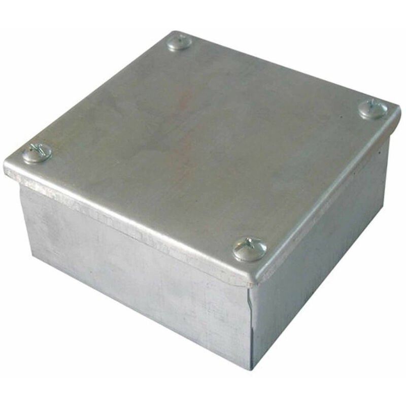 Adaptable Plain Box Galv Steel 75mm x 50mm - Pack of 10 - n/a - Greenbrook