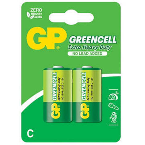 GREENCELL BATTERIE 1,5V R14 C 2 STÜCK - GP14G-U2