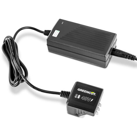 Greencut – Chargeur rapide 40V pour batteries lithium-ion – Alimentation constante – Compatible outils jardinage – CBT400L