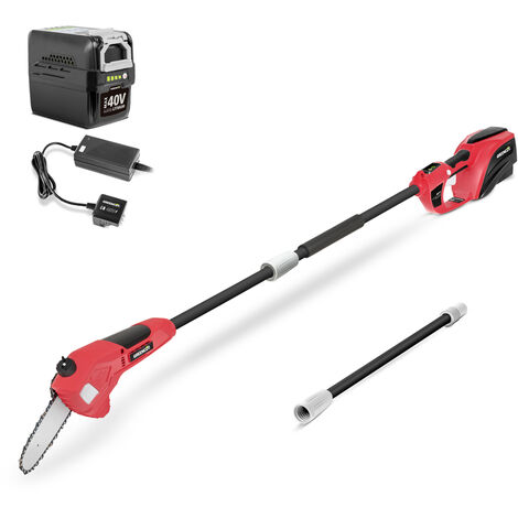 Greencut – Élagueuse télescopique sans fil 40V – Barre 10" – Batterie 2Ah incluse – Moteur sans balai – Longueur 196-265 cm