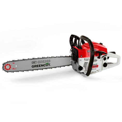 Greencut GS6200 - Motosega 62 cc, Lama da 51 cm (20”), 7,5 kg
