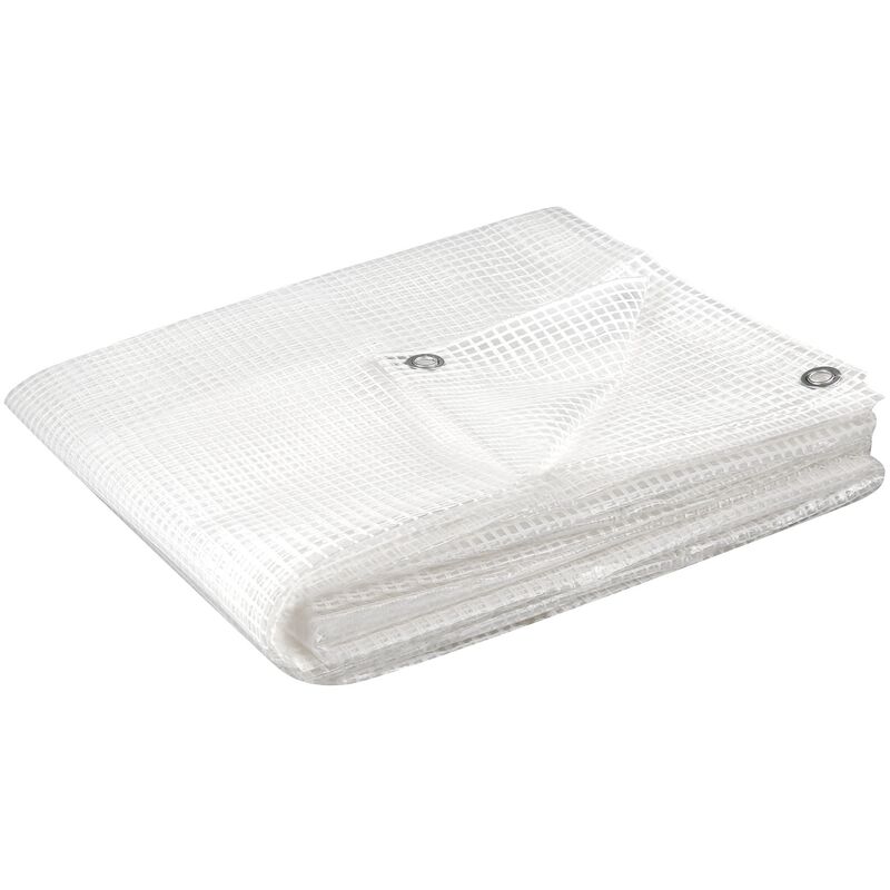 Cogex - bâches (bricolage) - bâche armée de protection 3X4M 160G/M² - translucide transparente - haute résistance, indéchirabl