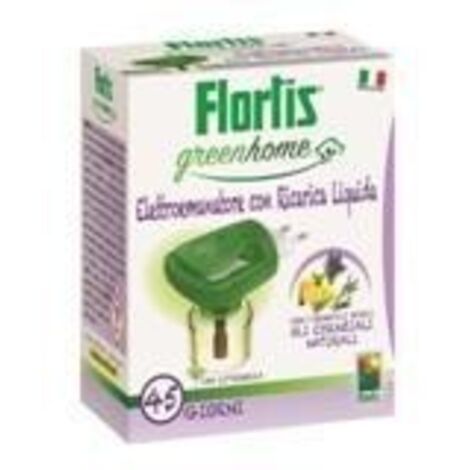 GREENHOME OLI ESSENZIALI NATURALI 1 ELETTROEMANATORE + 1 RICARICA LIQUIDA FLORTIS