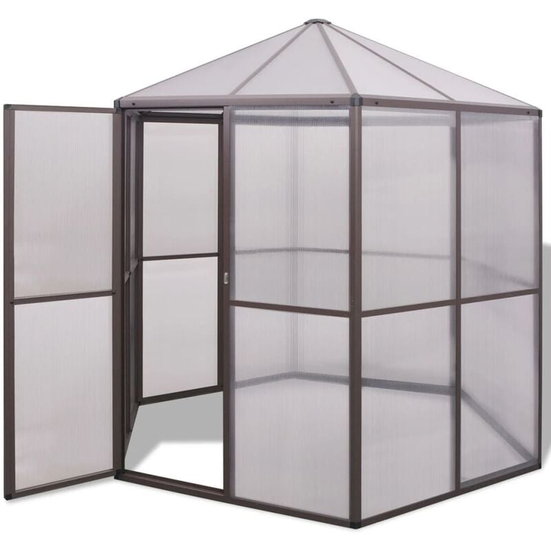 Greenhouse Aluminium 240x211x232 cm Vidaxl