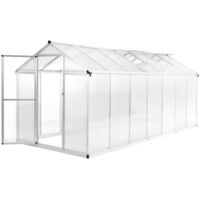 Greenhouse Aluminium 421x190x195 cm 15.6 m³