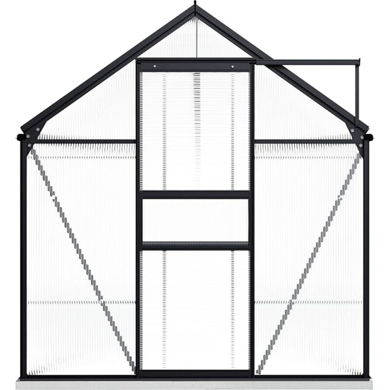 Vidaxl - Greenhouse with Base Frame Anthracite Aluminium 9.31 m²