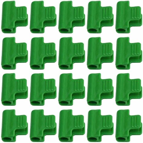 Farm Plastic Supply Greenhouse Clamp 20 Pack - 4 Long x 3/4 Wide PVC Clips Greenhouse Clamps for Farming Gardening - White PVC Clamps for Greenhouse Agriculture 