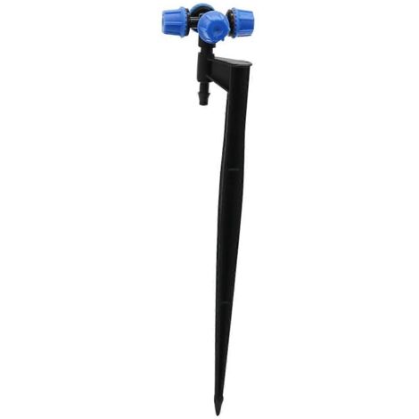Greenhouse Mist Irrigation Kit with 4 Vertical Cross Atomizing Nozzles for Even Plant Coverage