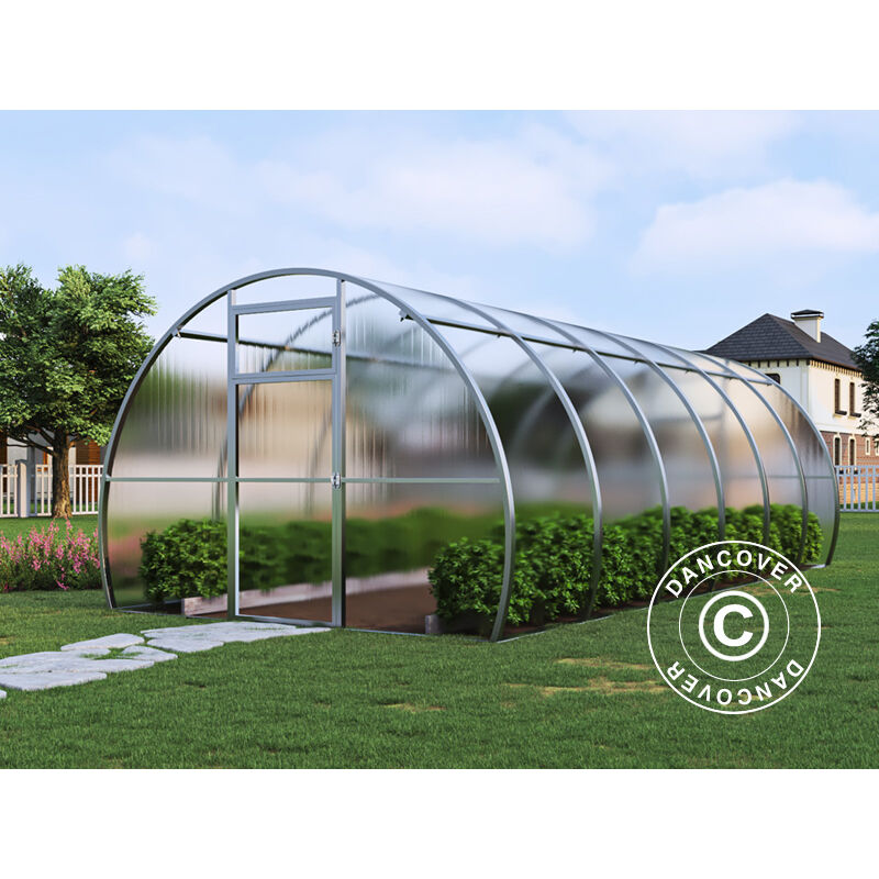 Greenhouse polycarbonate, Strong NOVA 18 m², 3x6 m, Silver - Silver