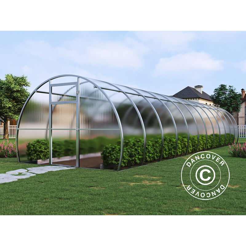 Greenhouse polycarbonate, Strong nova 36 m², 3x12 m, Silver - Silver