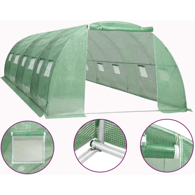 Vidaxl - Greenhouse 24 m² 6x4x2 m