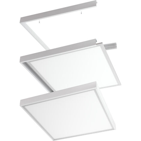 Greenice – Cadre de montage pour panneau LED 30x30cm – Aluminium – Installation en surface – Compatible avec dalle Ecoline