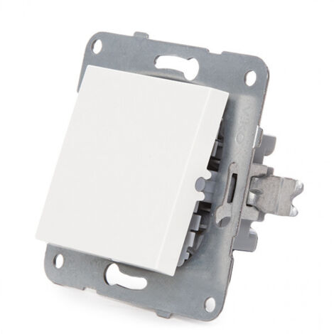 Greenice – Commutateur 10A 250V cadre métallique avec griffes – Mode de pose électricité – Connexion Easy-Connect – Pour espaces confinés
