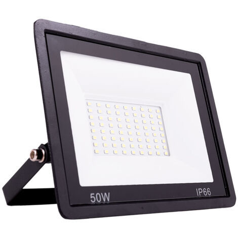 Greenice – Projecteur à détecteur de mouvement 50W LM6007CW – 6000Lm – IP66 – Intensité variable 30-100% – Éclairage extérieur durable