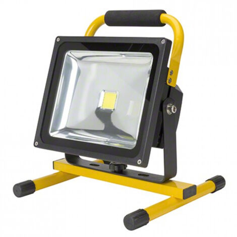 Greenice – Projecteur LED 30W UPLFL30W – 3000Lm 6000ºK – IP65 – Batterie rechargeable 2200mAh pour 3h d'autonomie – Éclairage d'urgence