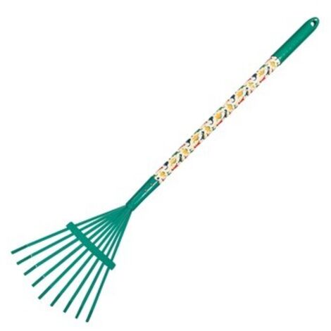 Greenmill Kids Besenrechen für Kinder – Metall mit Holzgriff, 75 cm