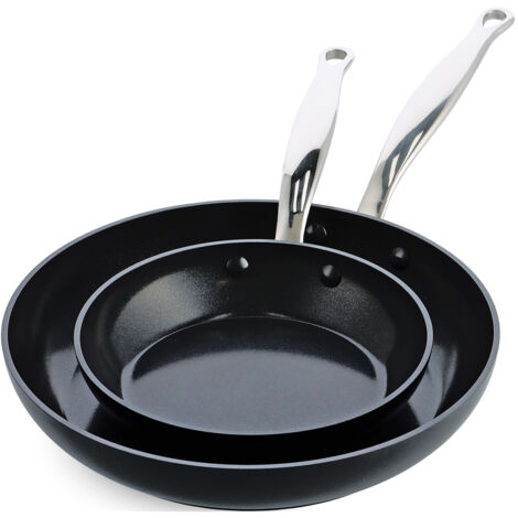 GreenPan Barcelona 20+28cm schwarz Pfannen-Set