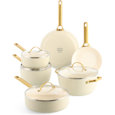 GreenPan Padova Reserve (CC008495-001) 6-tlg. Set Creme Pfannen-Set