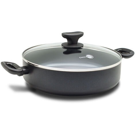 Greenpan - Sauteuse Torino en céramique avec Couvercle 28 cm