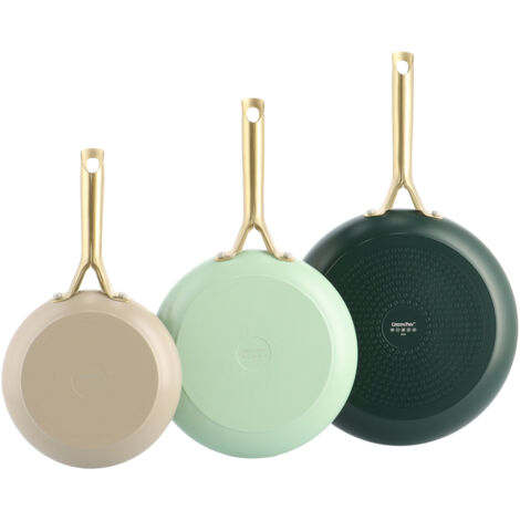 GreenPan Shades (CC009018-001) 20+24+28cm Set Bronze, Hellgrün, Dunkelgrün Pfannen-Set