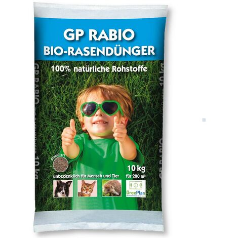 GreenPlan GP Bio Rasendünger 10 kg Naturrasendünger Biorasendünger Langzeit