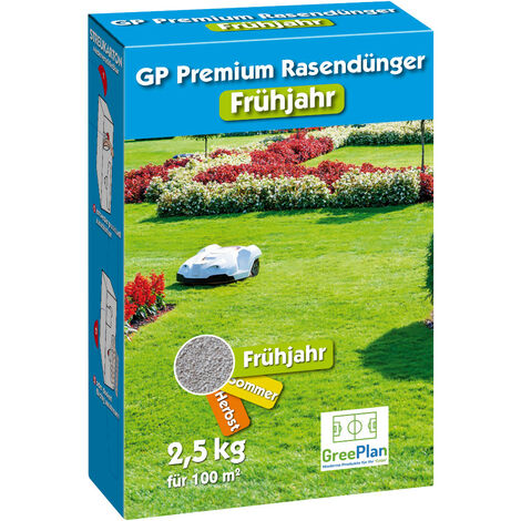 GreenPlan GP Premium Frühjahr 2,5 kg Rasendünger Startdünger Frühjahrsdünger