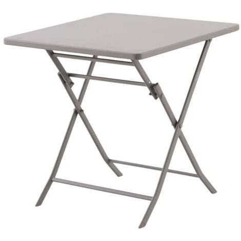 Greensboro Mesa de jardín plegable de 2 plazas café 70x70cm - Hespéride