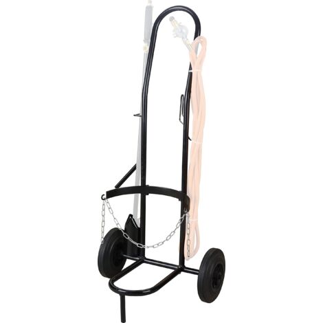 GREENSTAR - Carrello per bottiglia di gas - per lavori di diserbo - Capacità max. 130 kg, costruzione robusta, ruote 200 mm, diametro 40 x 110 x 99 cm
