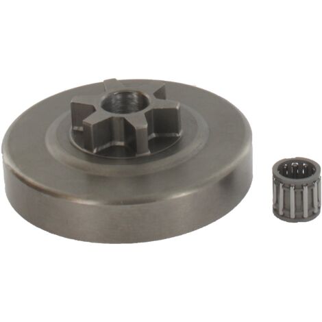 GREENSTAR - Pignone stella 3/8 Lp 6 Denti - Kit Pignone Avviamento Con Cuscinetto - Per Motosega - Adattabile Modelli STIHL 020T, 200T, MS192T, MS200, MS200T