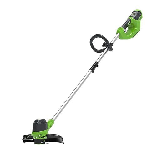 Greenworks 40V Tagliabordi a Batteria per Giardini Medi, Altezza Regolabile, Ampiezza di Taglio 30cm, Filo di Nylon da 1,65mm con Autofeed, SENZA Batteria 40V e Caricabatterie, Garanzia 3 Anni G40LT